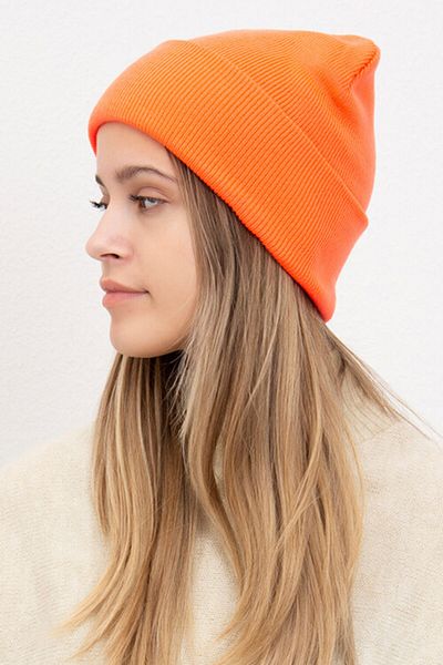 Mıçı Cameo Folded Orange Unisex Beret