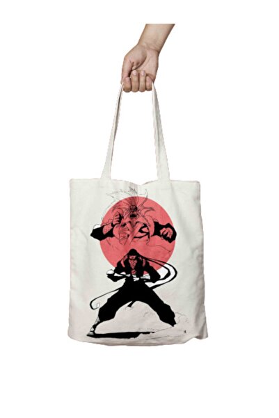 ART HEDİYE 3o Hogake Two Sided Permanent Printed Washable Cloth Bag Shoulder Bag