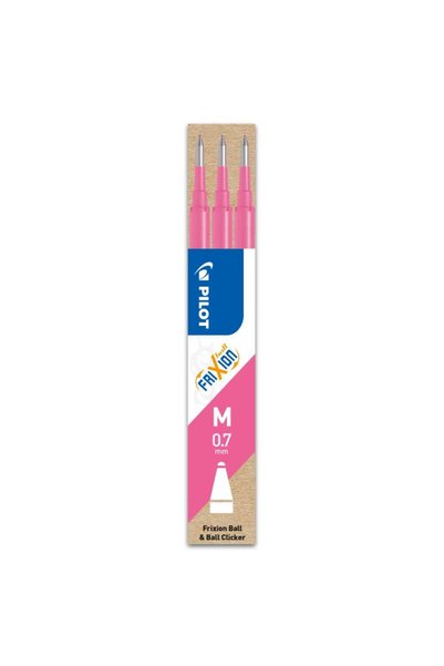 Pilot Set de 3 rezerve pentru role Frixion Ball, diverse culori, 0,7 mm, roz