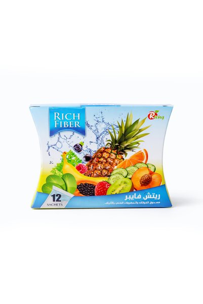 Rich Fiber Digestive Fiber Powder – Trial Pack 12 Sachets | Fruit & Vegetable...