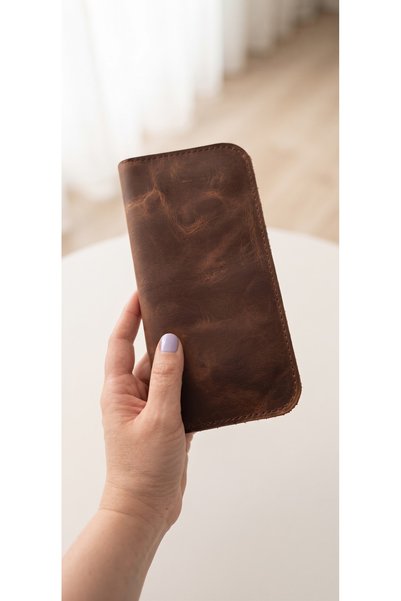 GALANDE Genuine Leather Phone Boy Wallet