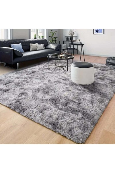 Magdeal Covor Pufos Premium, Gri Deschis 200x280cm
