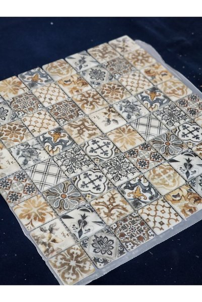Atölye Öğretmenim Mozaik Taşı 1 Adet File (30 *30 CM) File Içi 1 Adet Taş 3.5 Cm