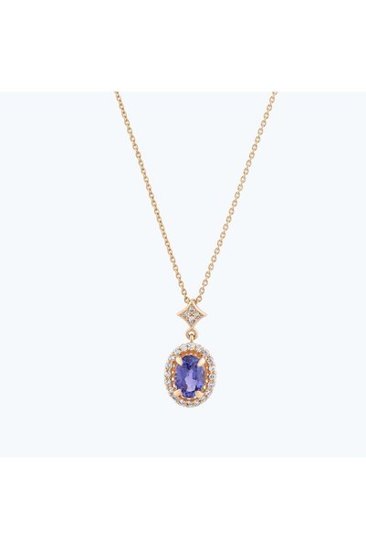 Altınbaş Pırlanta Vintage Oval Kolye