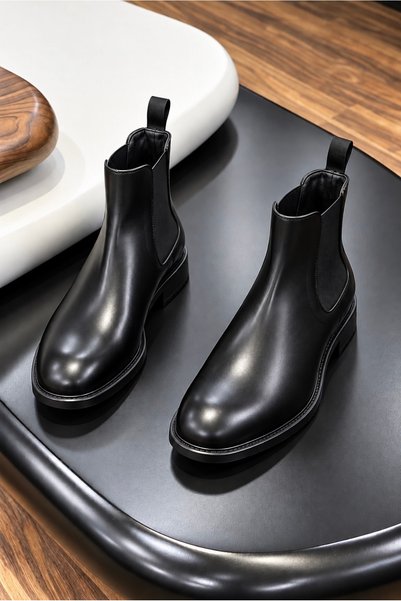 BENGAL 100% Genuine Leather Classic Chealse Men's Boots