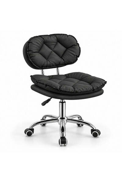 Cosmeticos Salon Chair BUBBLE, Rotatable and Adjustable - Black