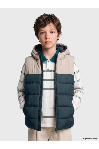 LC Waikiki Two Mt Shop Quality Lcw Kids Green Plain Boys Inflatable Vest