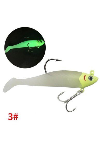 Choice 11.5cm 38g Color 3 Fish Type Jig Head Bait Replaceable Fish Body Lures...