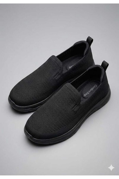 McDark Erkek Siyah Siyah Triko Aqua Yazlık Sneaker Ayakkabı