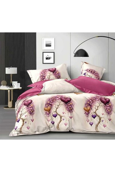 Ralex Lenjerie pat dublu Finet Bumbac 6 piese cu husă saltea 160x200 sau 180x...