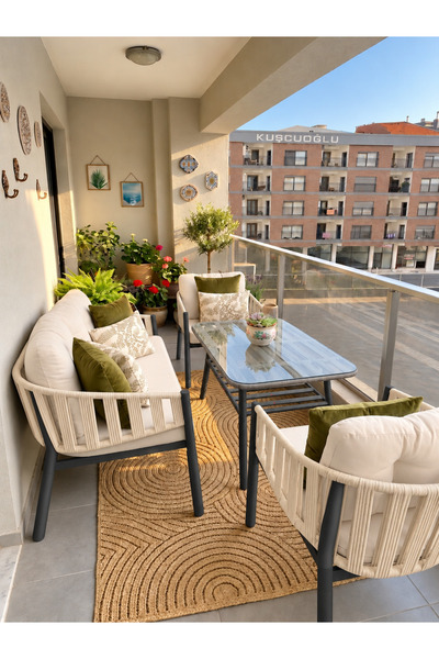 Tu Tienda GALATA 2+1+1+MASA(70*120) BAHÇE BALKON MUTFAK TAKIMI