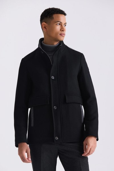 Jakamen Black regular fit side pocket men's