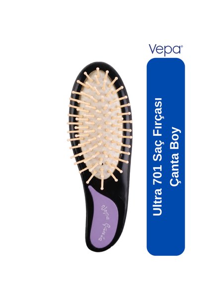 Vepa فرشاة الشعر Ultra 701 - ذات أطراف ناعمة لفك تشابك الشعر والتدليك، بحجم م...