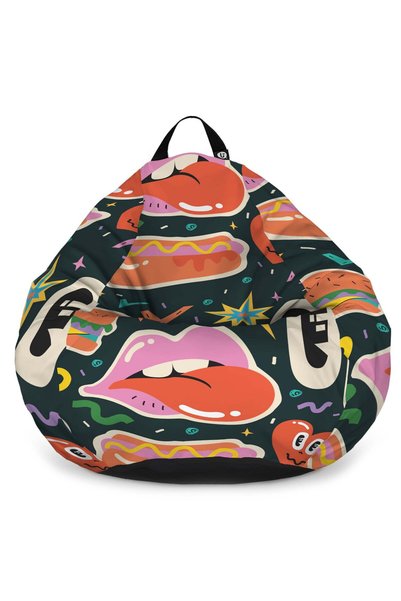 Updeco Fotoliu Puf Bean Bag tip para L, impermeabil, indoor/outdoor, sac inte...