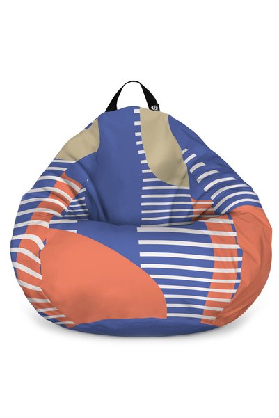 Updeco Fotoliu Puf Bean Bag tip XL, impermeabil, pentru interior/exterior, cu...