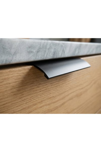 Yc Dekor Lidya Ενσωματωμένη Μαύρη λαβή 224 mm Πολυτελής λαβή συρταριού ντουλα...