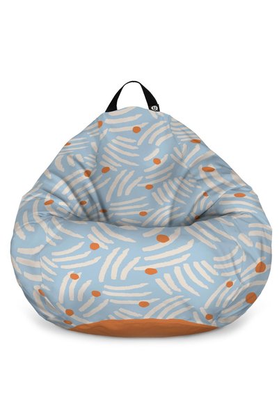 Updeco Fotoliu Puf Bean Bag tip XL, impermeabil, pentru interior/exterior, sa...