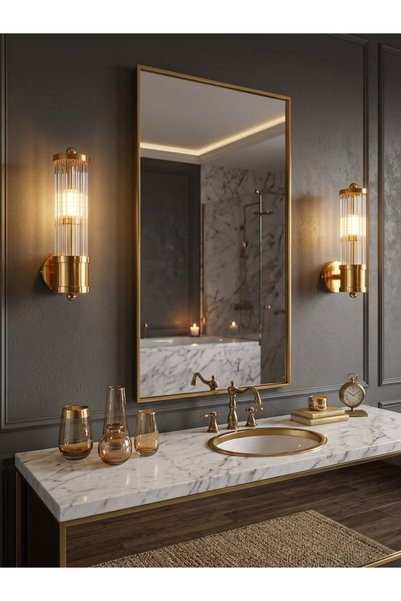 Genel Markalar ATAKLAMP GOLD KRİSTAL CAMLI DUVAR APLİĞİ