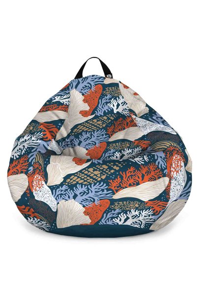 Updeco Fotoliu Puf Bean Bag tip XL, impermeabil, pentru interior/exterior, sa...