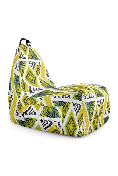 Updeco Fotoliu Puf Bean Bag tip Chill, sac interior, impermeabil, pentru inte...