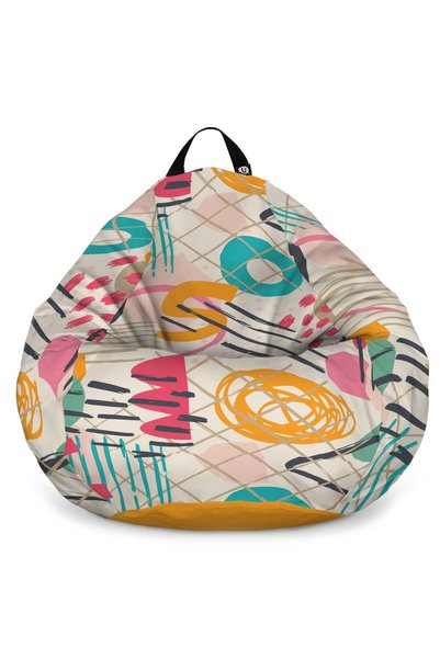 Updeco Fotoliu Puf Bean Bag tip XL, impermeabil, pentru interior/exterior, cu...