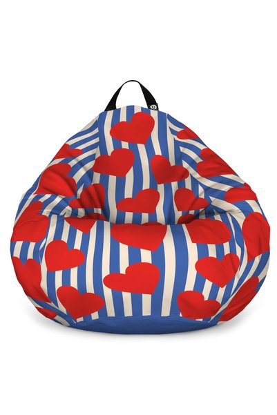 Updeco Fotoliu Puf Bean Bag tip L, impermeabil, pentru interior/exterior, cu ...