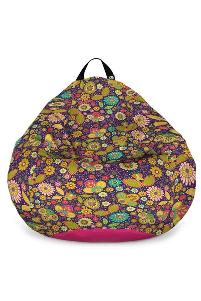 Updeco Fotoliu Puf Bean Bag tip XL, impermeabil, pentru interior/exterior, cu...
