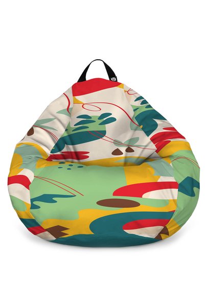 Updeco Fotoliu Puf Bean Bag tip XL, impermeabil, pentru interior/exterior, cu...