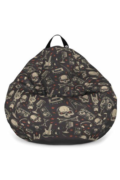 Updeco Fotoliu tip puf Pear L, impermeabil, pentru interior/exterior, cu sac ...