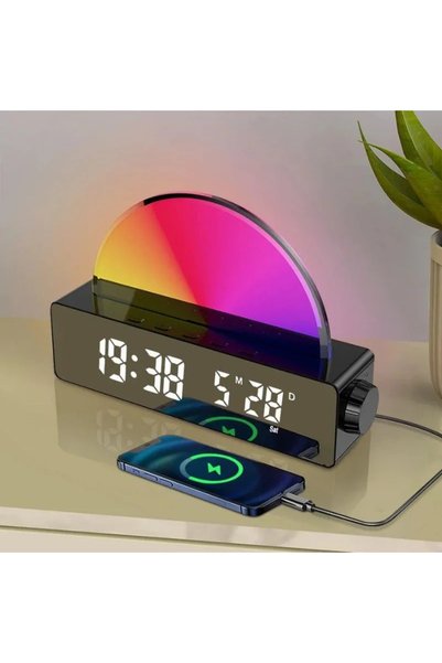 OEM Ceas desteptator sunrise, inteligent, alarma cu simulare rasarit si apus,...