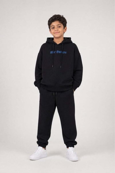Unbraded Boys' hoodie set - 4 - navy blue