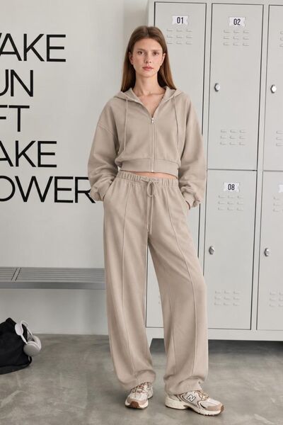 RESSHO Bej Scuba Eşofman Takımı