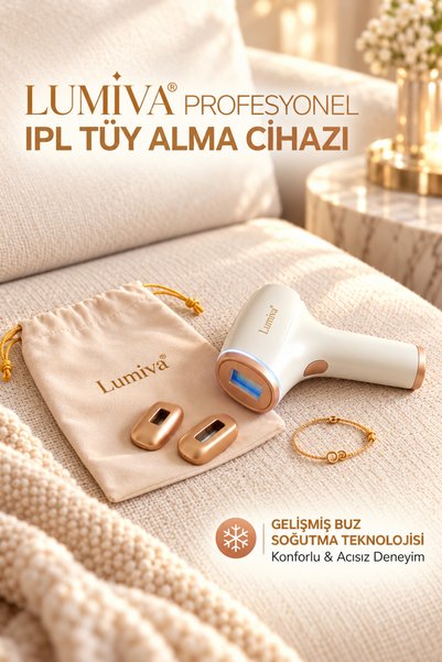 Lumiva W-1101 IPL Lazer Buz Soğutmalı IPL Lazer Epilasyon Cihazı 999.999 Atım...