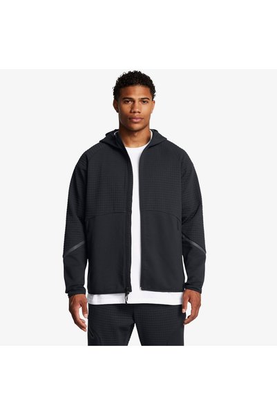 Under Armour Unstoppable Flc Grid Fz بدلة رياضية رجالية باللون الأسود كاجوال ...