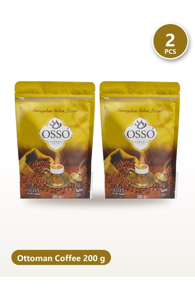 OSSO KAHVE Osso Ottoman Coffee 200 g X 2 Pouches - Traditional 8-Ingredient B...