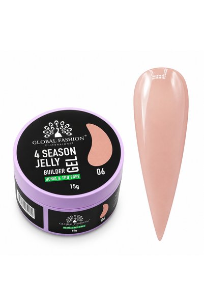 global fashion Gel pentru modelarea unghiilor 15 gr, 4 Season Jelly Builder G...