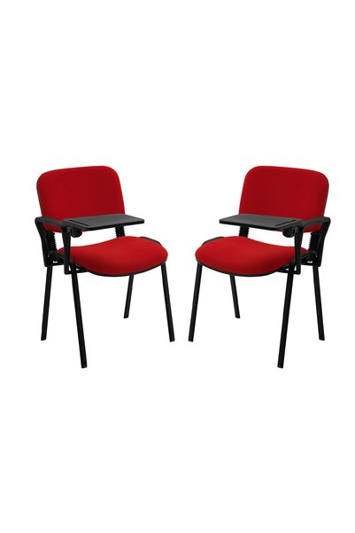 Ofisbazaar Form 2'li Yazı Tablalı Kolçaklı Sandalye – Toplantı, Eğitim ve Sem...