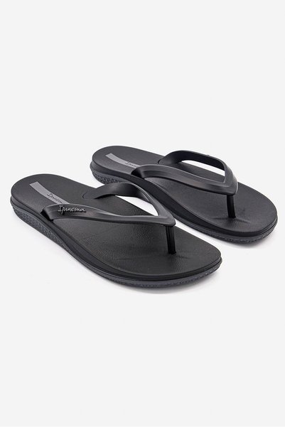 İpanema Men Slip On Brand Logo Slipper, Black