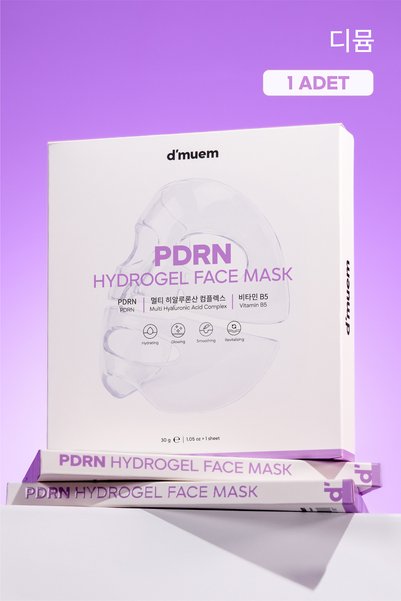 d'muem PDRN HYDROGEL FACE MASK 1 PCS - Nem + Işıltı + Canlı görünüm/Cilt yeni...