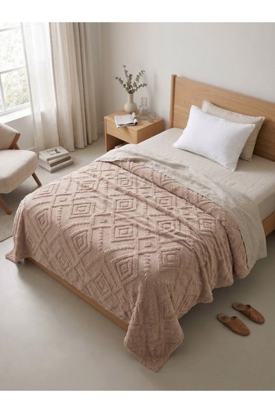 VESSİNOHOME Cuvertură de pat nordică Elara Wellsoft 180x215 cm – Groasă, cu t...