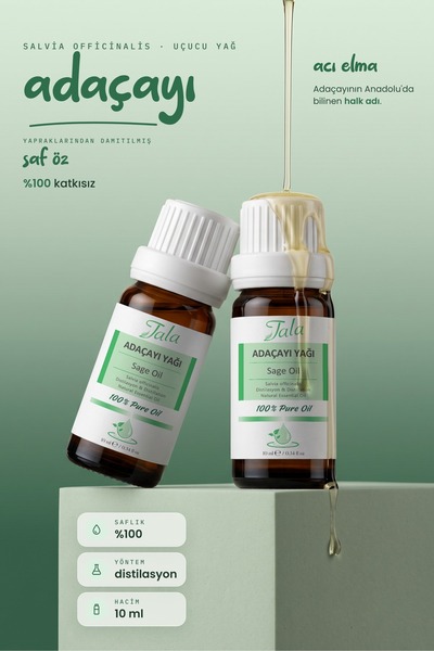 Tala Adaçayı (Acı Elma) Uçucu Yağı %100 Saf ve Doğal 10 Ml