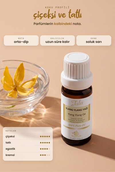 Tala Ylang Ylang Uçucu Yağı %100 Saf ve Doğal 10 Ml
