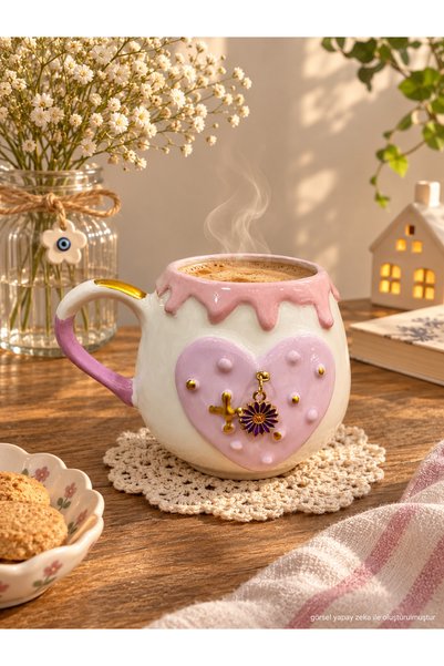 Terra Art Kalpli mug kupa seramik el yapımı