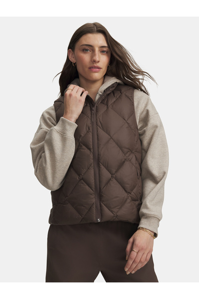 Under Armour Vestă fără mâneci Legend Down – Vestă pentru femei, maro