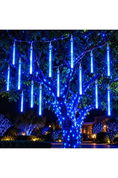 OEM Instalatie de Craciun, 10 tuburi, 50 cm, 480 LED, ploaie de meteoriti, al...