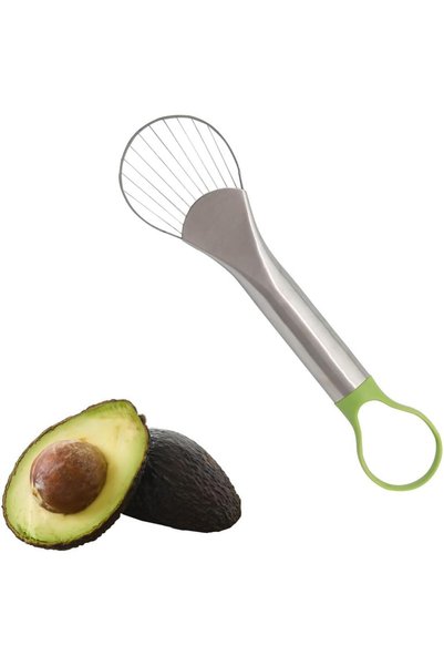 Generic أداة تقطيع الأفوكادو، قطاعة وحافظة أفوكادو 2 في 1، سكين ومقشرة أفوكاد...