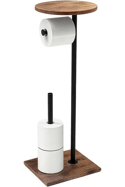 Generic Toilet Paper Holder, Free Standing Toilet Roll Holder for 3-4 Rolls w...