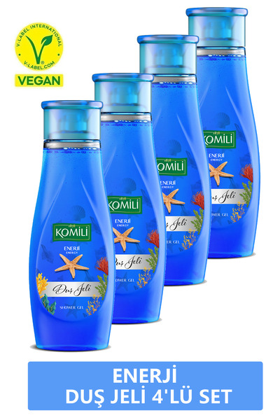 Komili Energy Shower Gel Set, 500 ml x 4