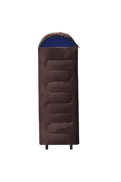 OEM Sac de dormit tip mumie, cu geanta de transport, 220x80 cm, 0-15grade, maro