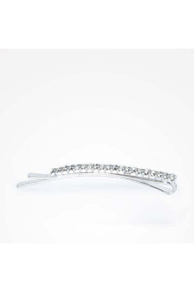 Bifull Professional Elegant Hair Clip with Silver Stones - Diamonds Double Si...